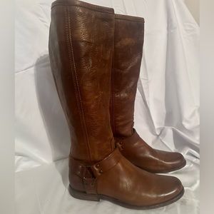 Frye Harness Boots Brown Size 10